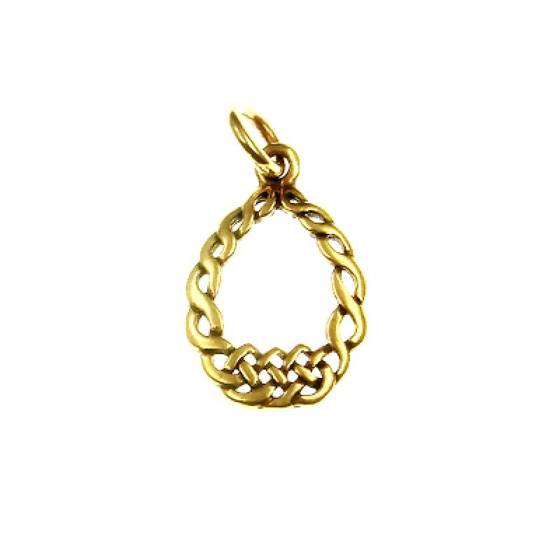 Bronzeanhänger geflochtener Ring