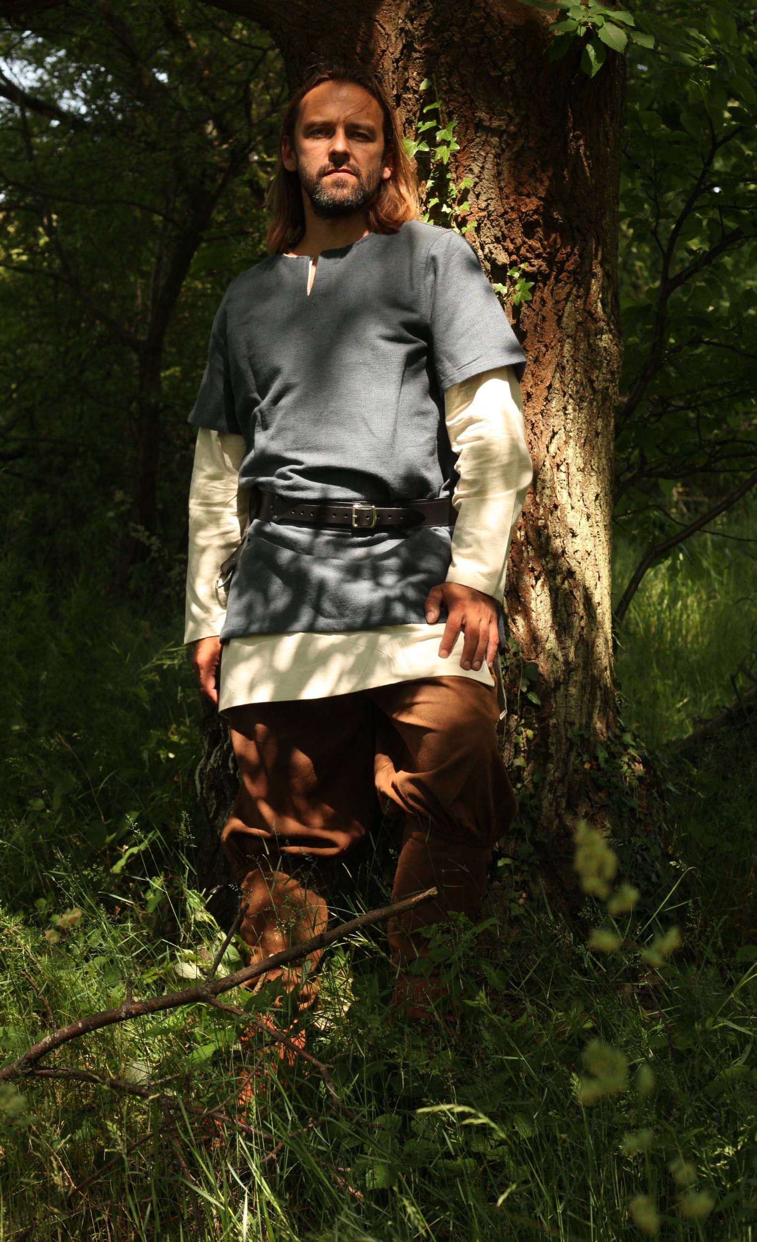 Kurzarmtunika Aegir Grau