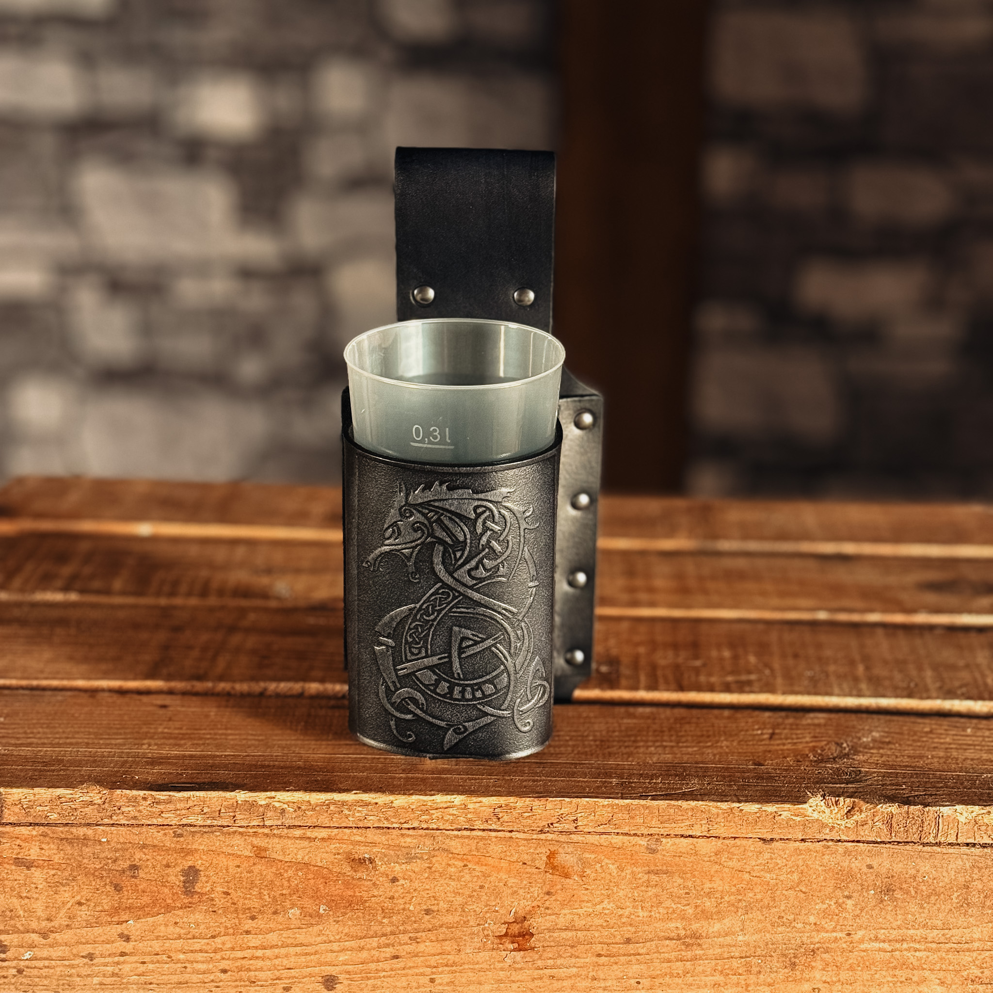 BecherBoss Getränkehalter Drache schwarz