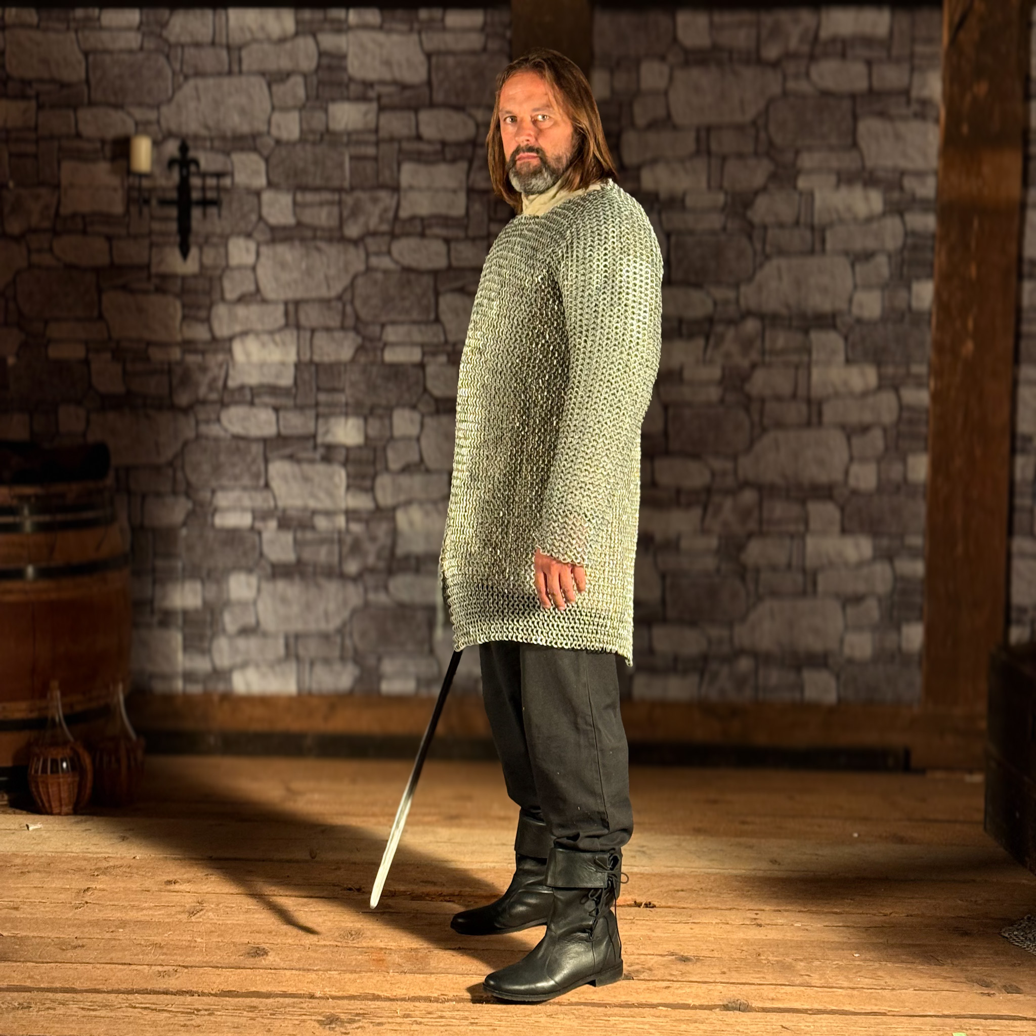 Kettenhemd aus Aluminium, ID 10mm, vernietet