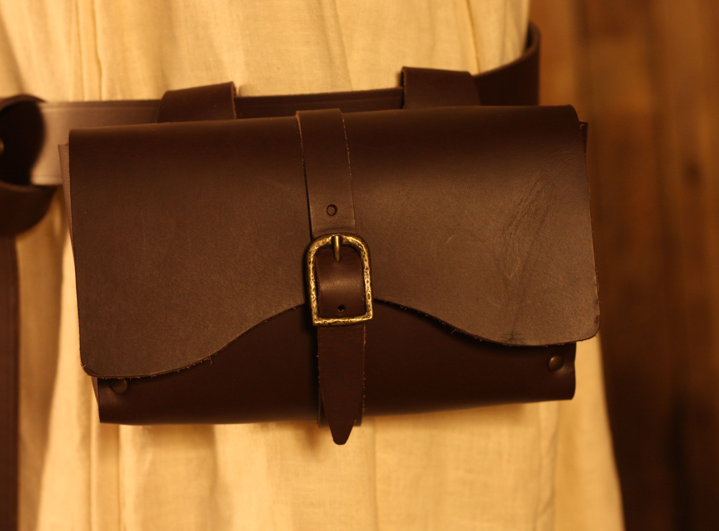 Gürteltasche aus Glattleder