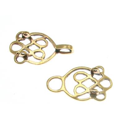 Bronze Gewandschließe Knoten