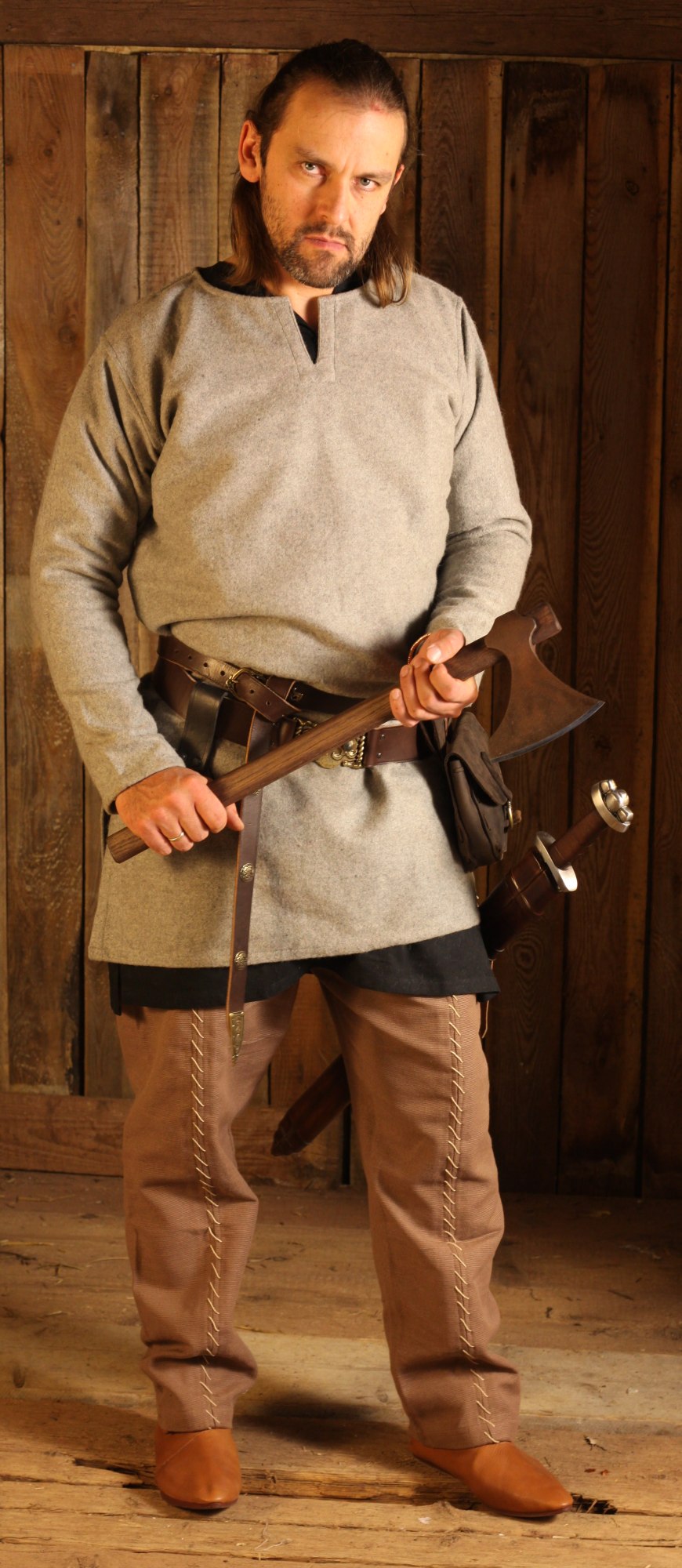 Wolltunika Lodin Grau