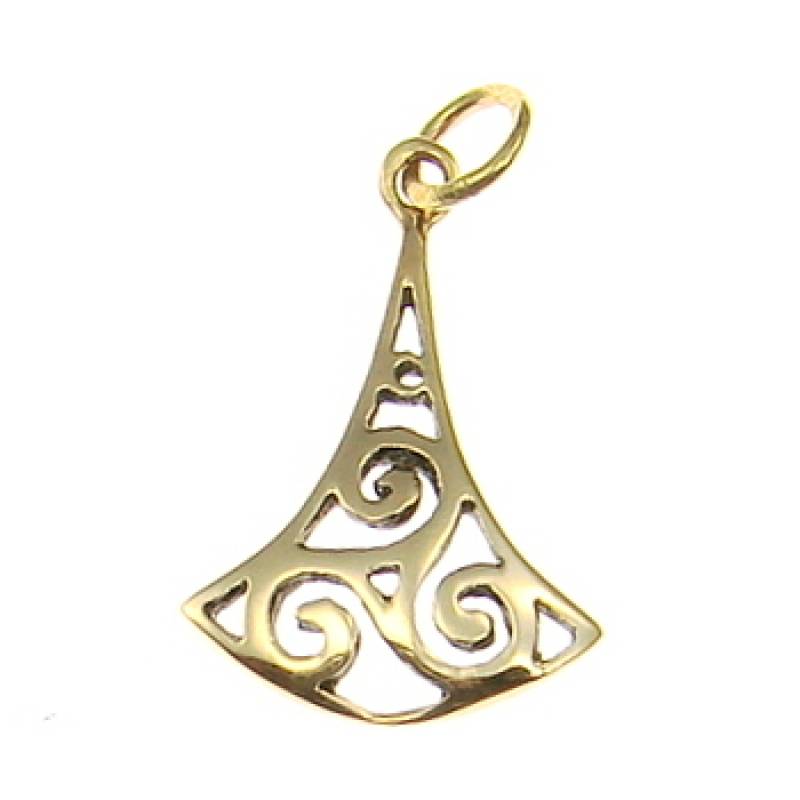 Bronzeanhänger Triskele Tropfen