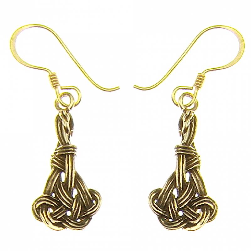 Bronze-Ohrhänger Knoten