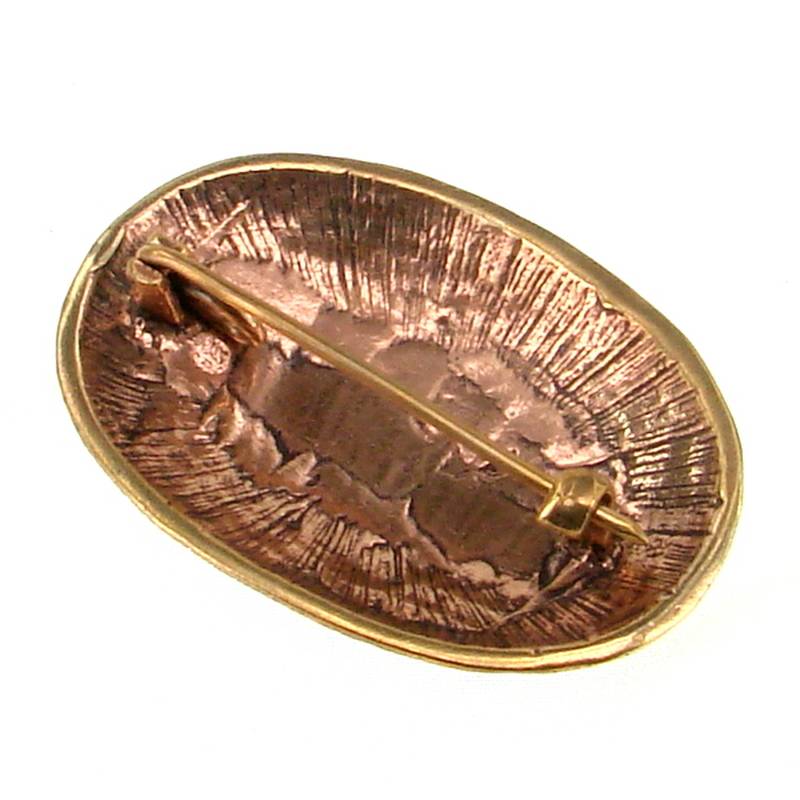 Bronze Wikinger Schildkrötfibel, Schalenfibel