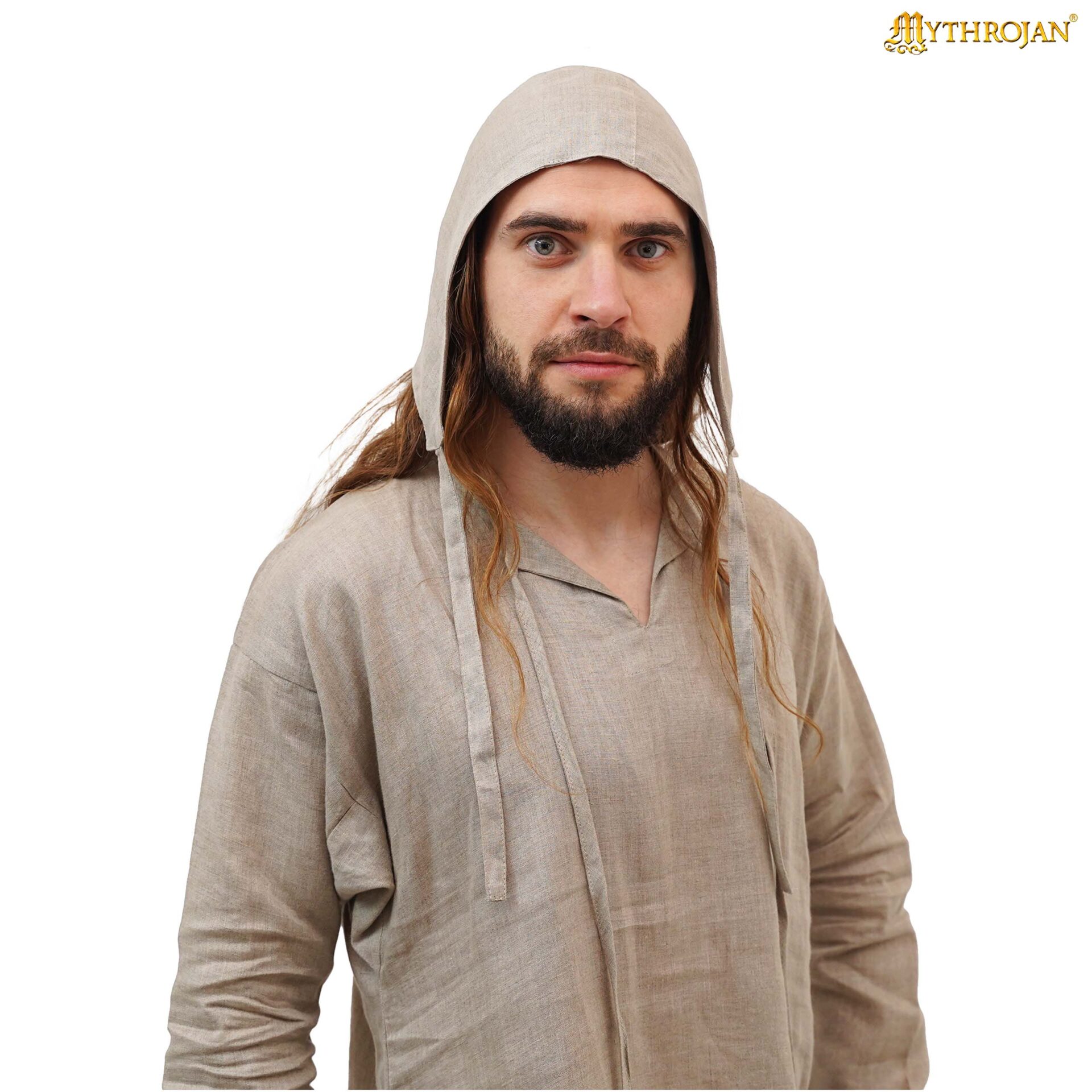 Leinen Bundhaube, Naturfarben