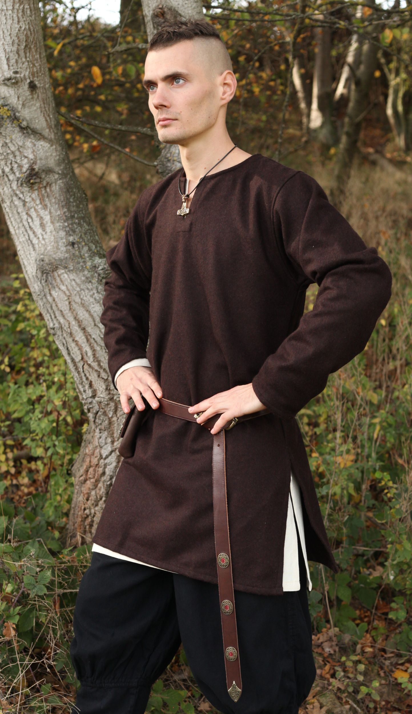 Wolltunika Lodin Braun