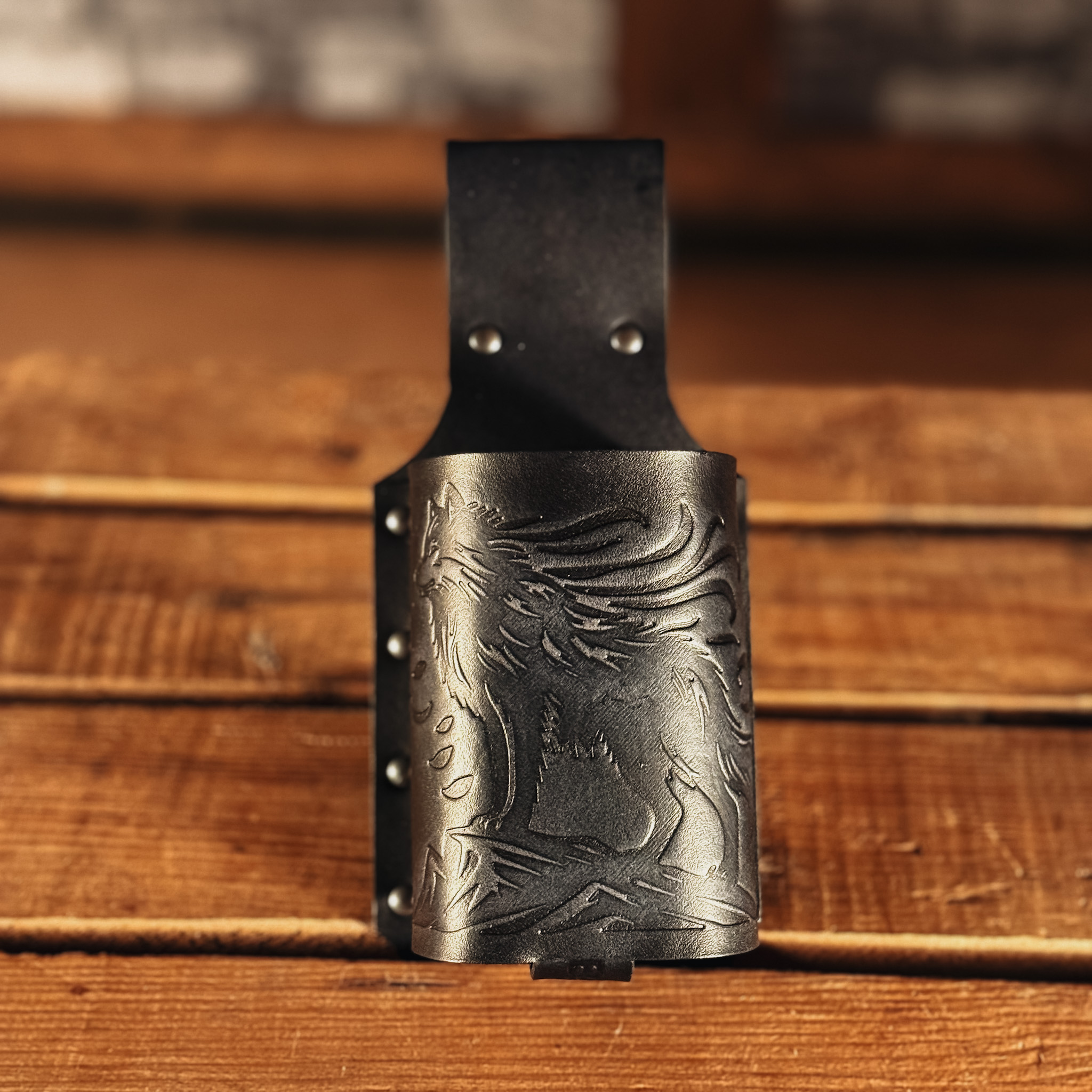 BecherBoss Getränkehalter Bergwolf schwarz