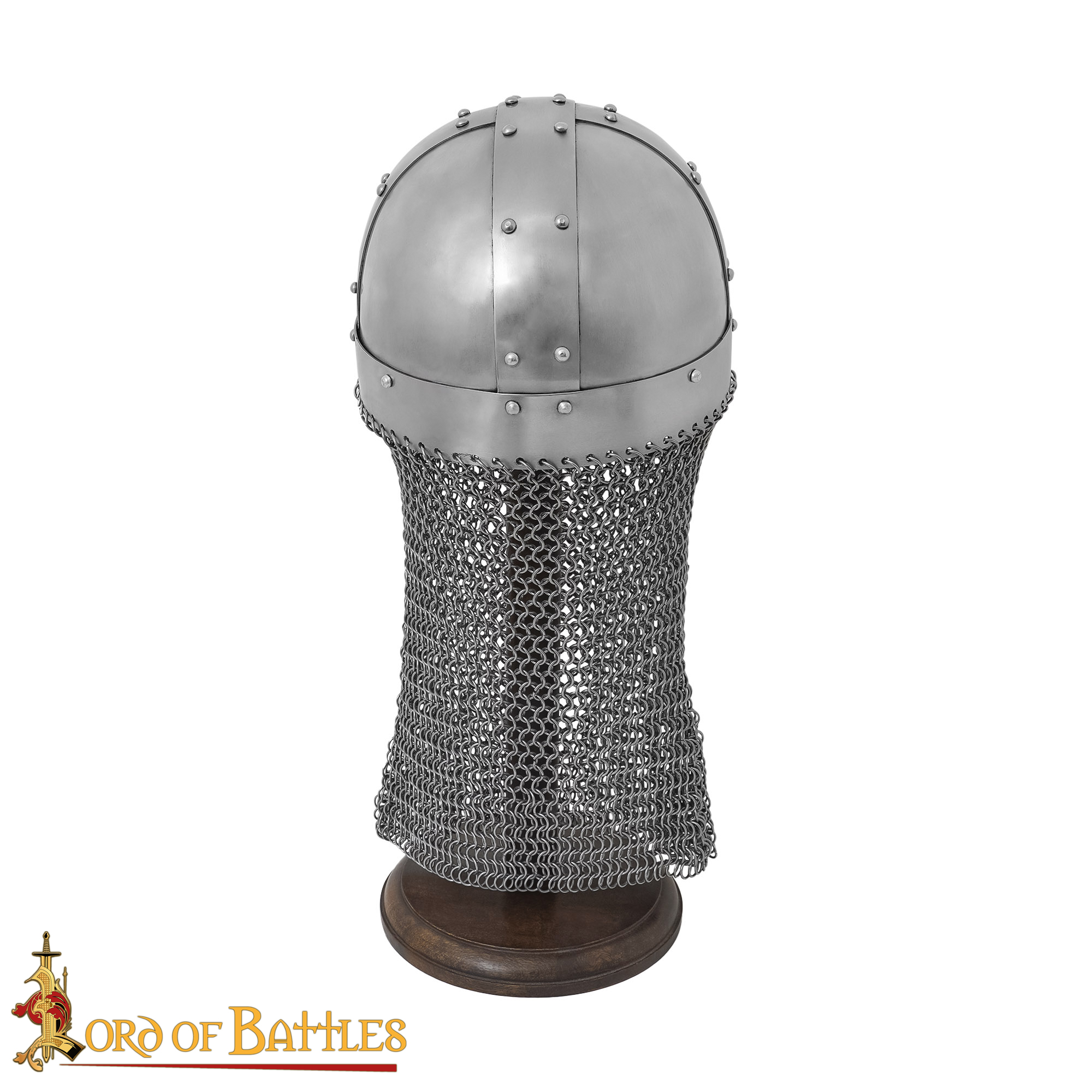 Wikinger Brillenhelm mit Kettengeflecht, 1,3mm
