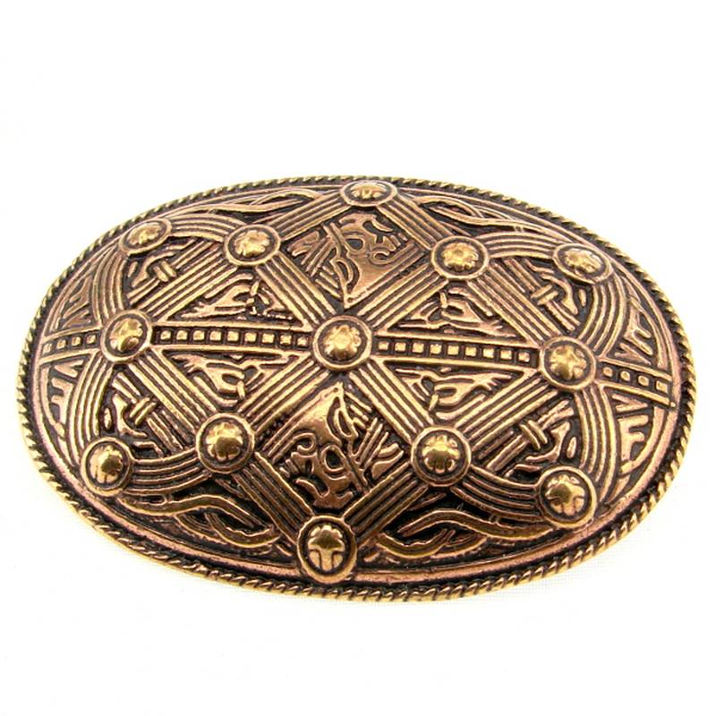 Bronze Wikinger Schildkrötfibel, Schalenfibel