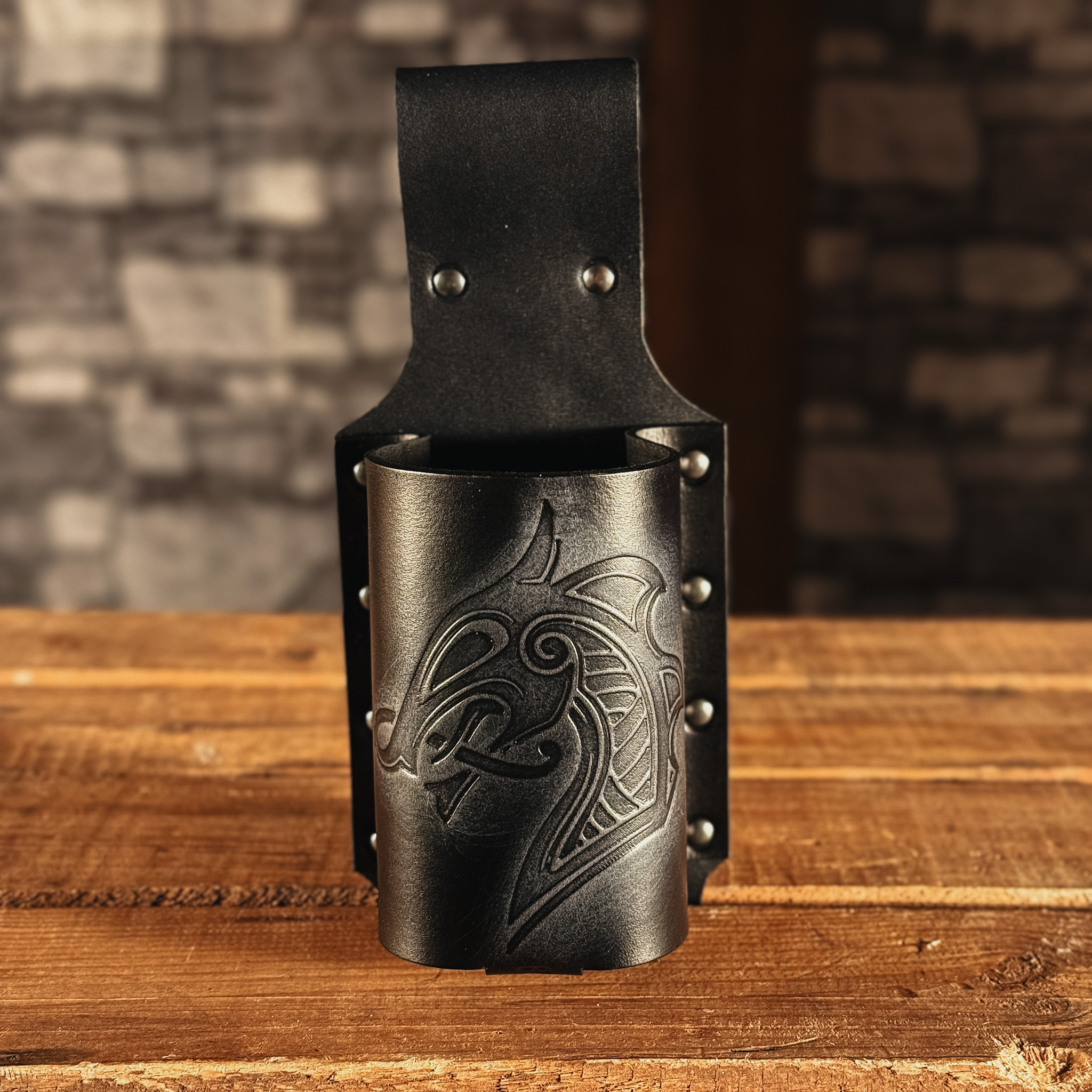 BecherBoss Getränkehalter Drachenkopf schwarz