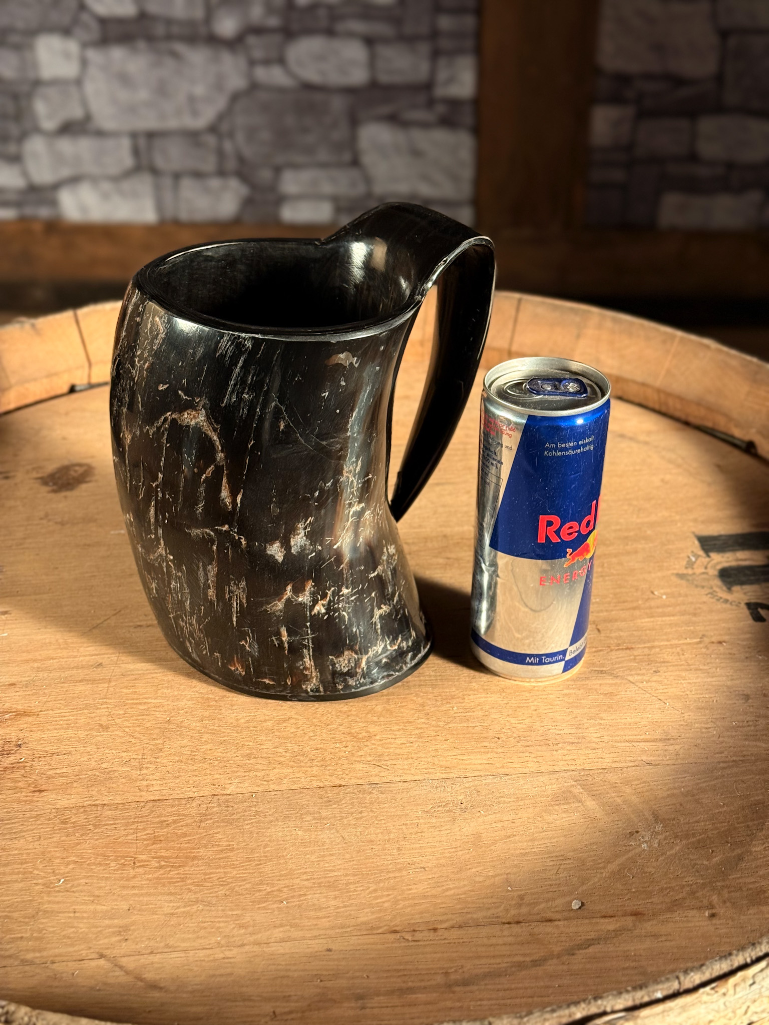 Mittelalterlicher Wikinger Hornkrug 1000ml