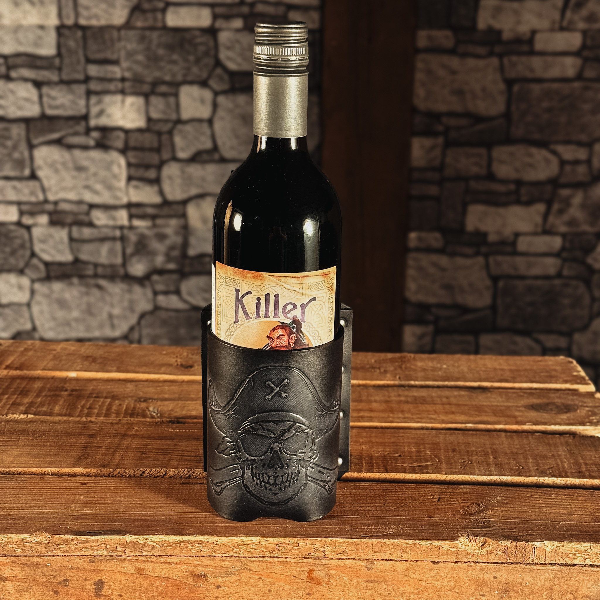 BecherBoss Getränkehalter Totenkopf 17 schwarz