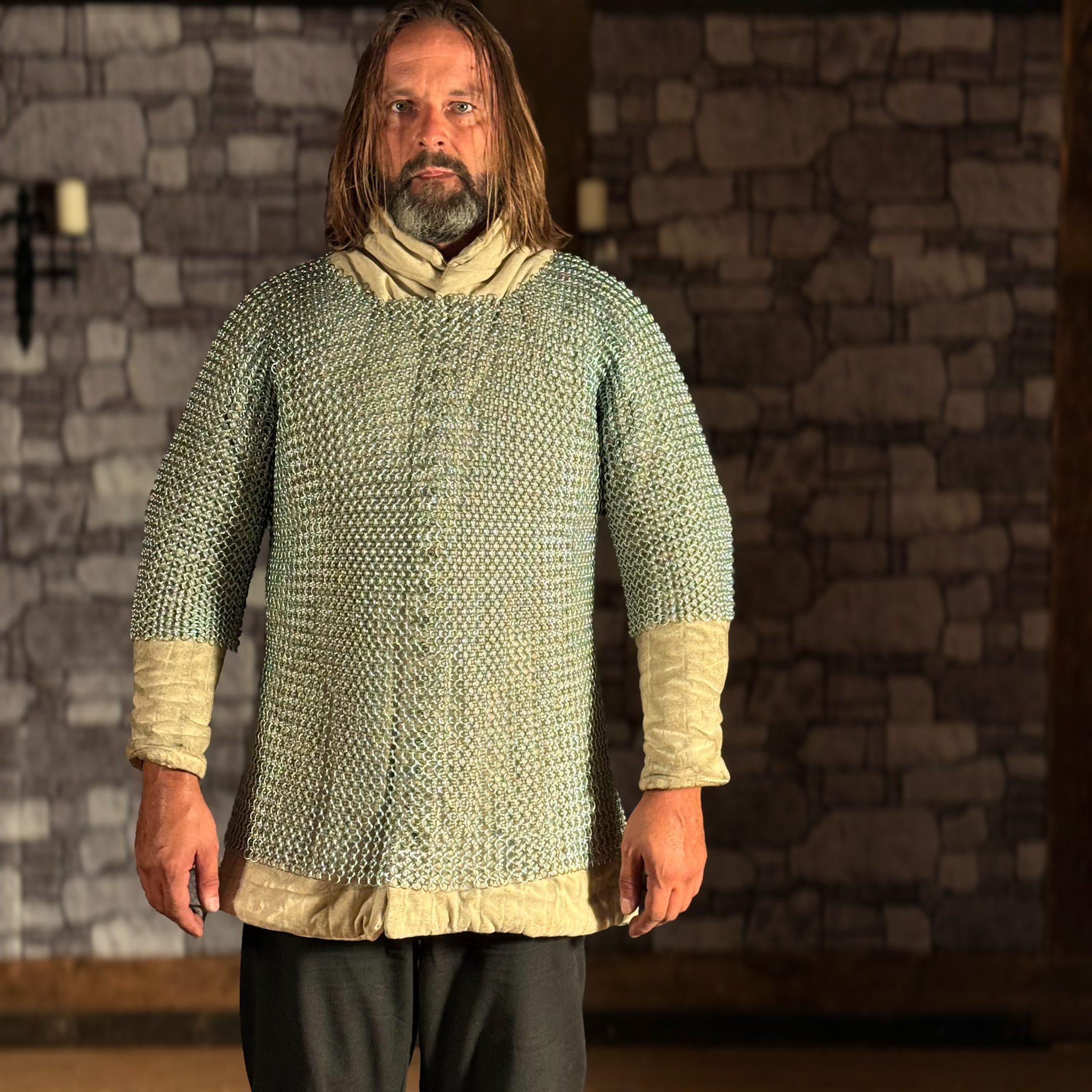 Kettenhemd Haubergeon Rundring 10mm, verzinkt