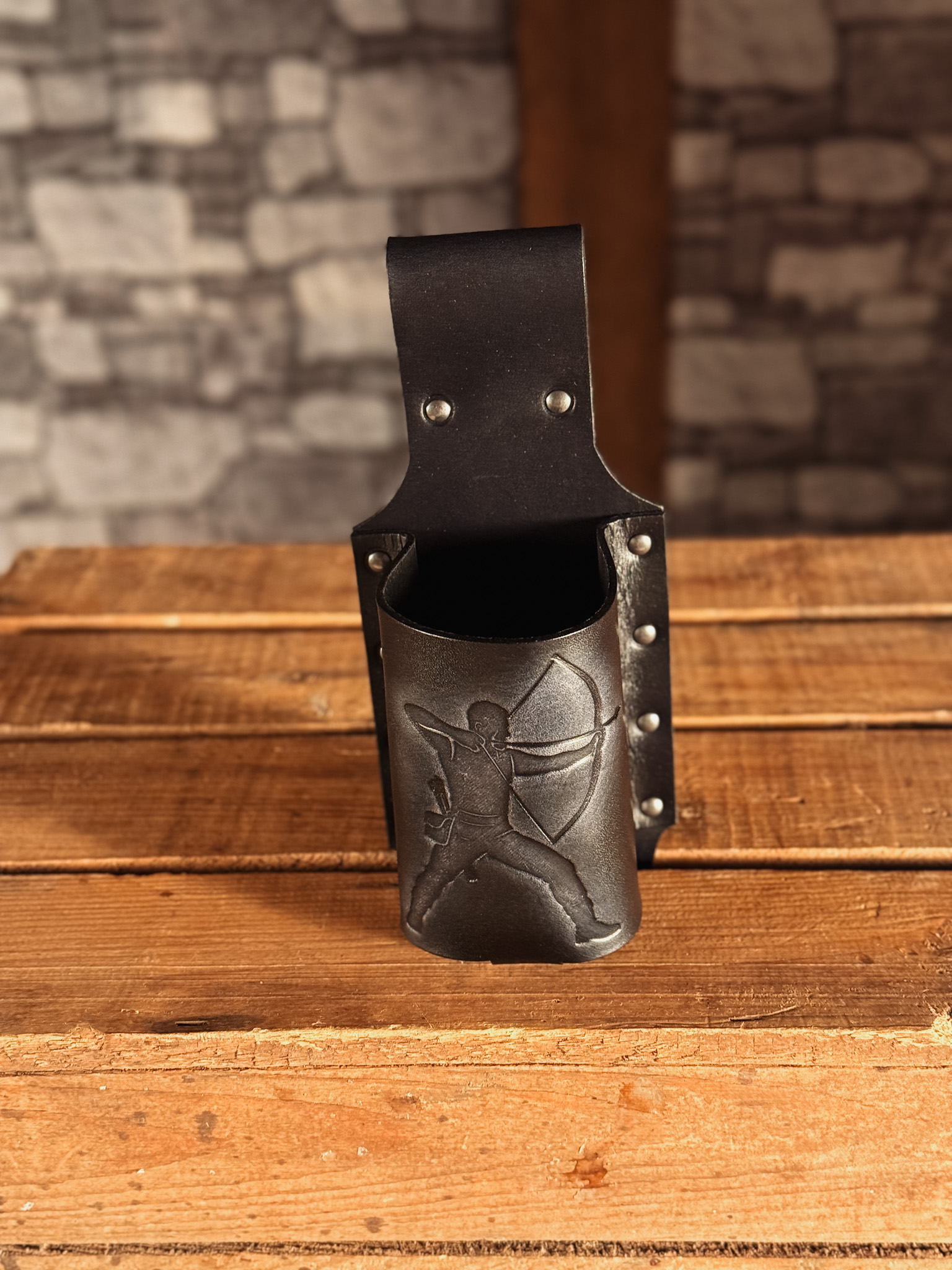 BecherBoss Getränkehalter Bogenschütze schwarz