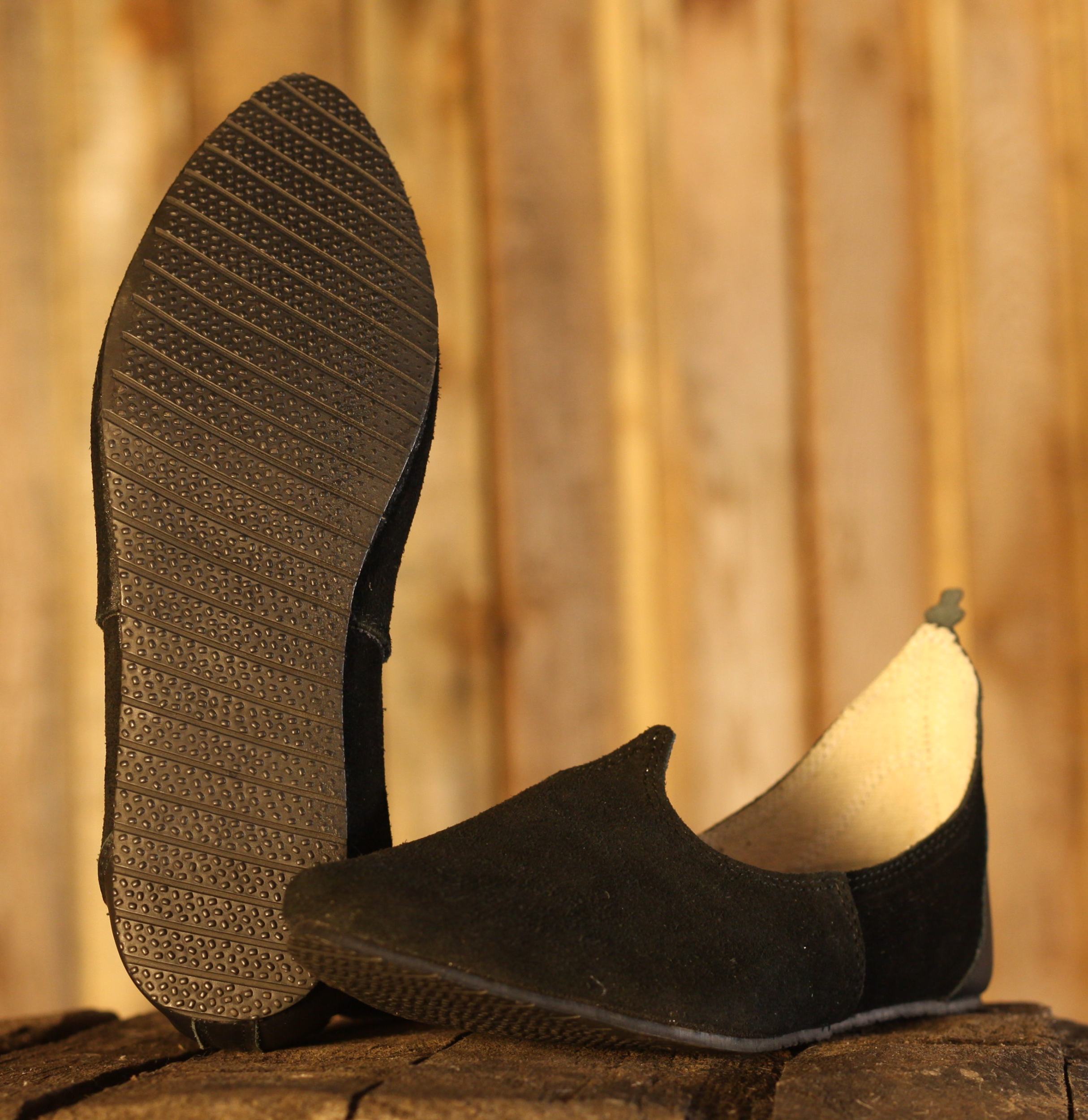 Schwarze Damen-Riemenschuhe Grete