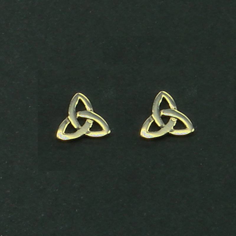 Bronze-Ohrstecker Triquetta