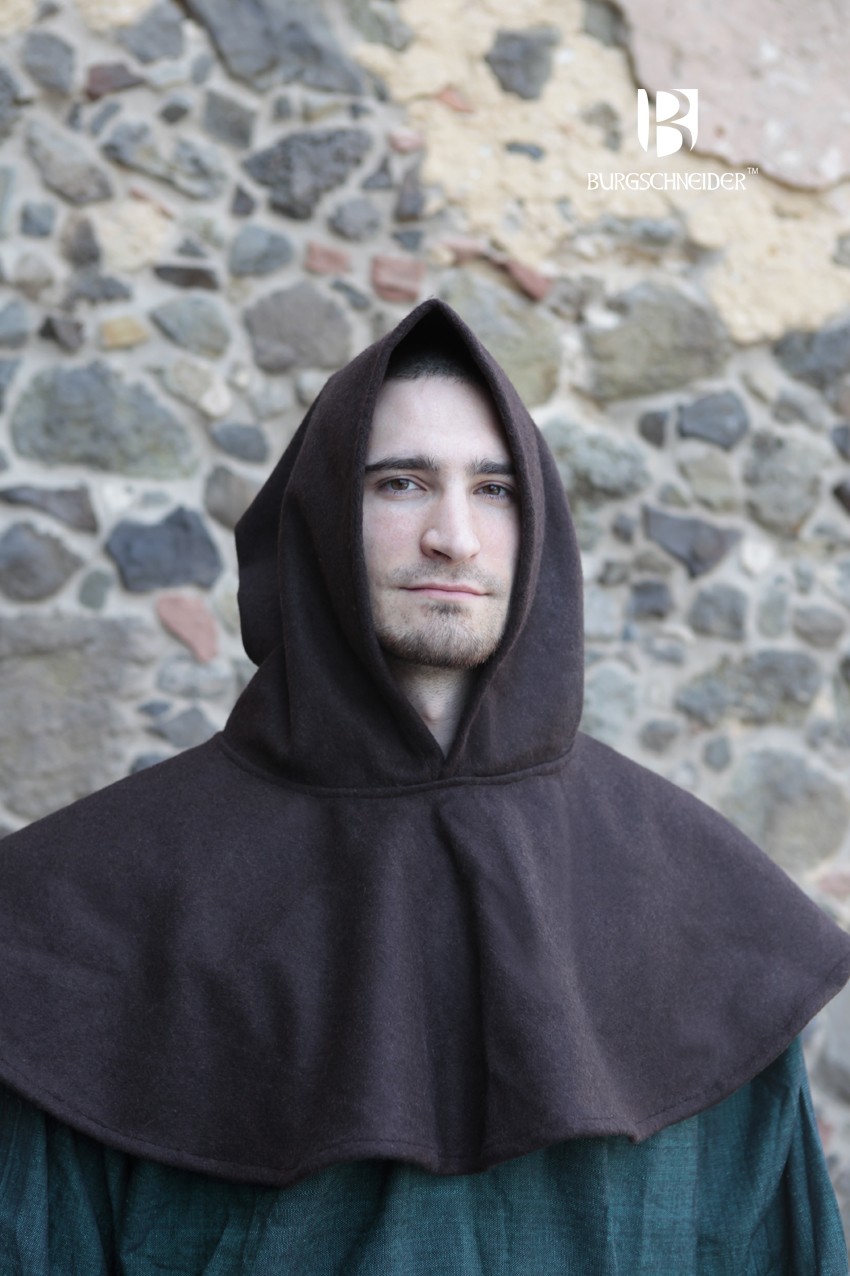 Woll-Gugel Cucullus Braun