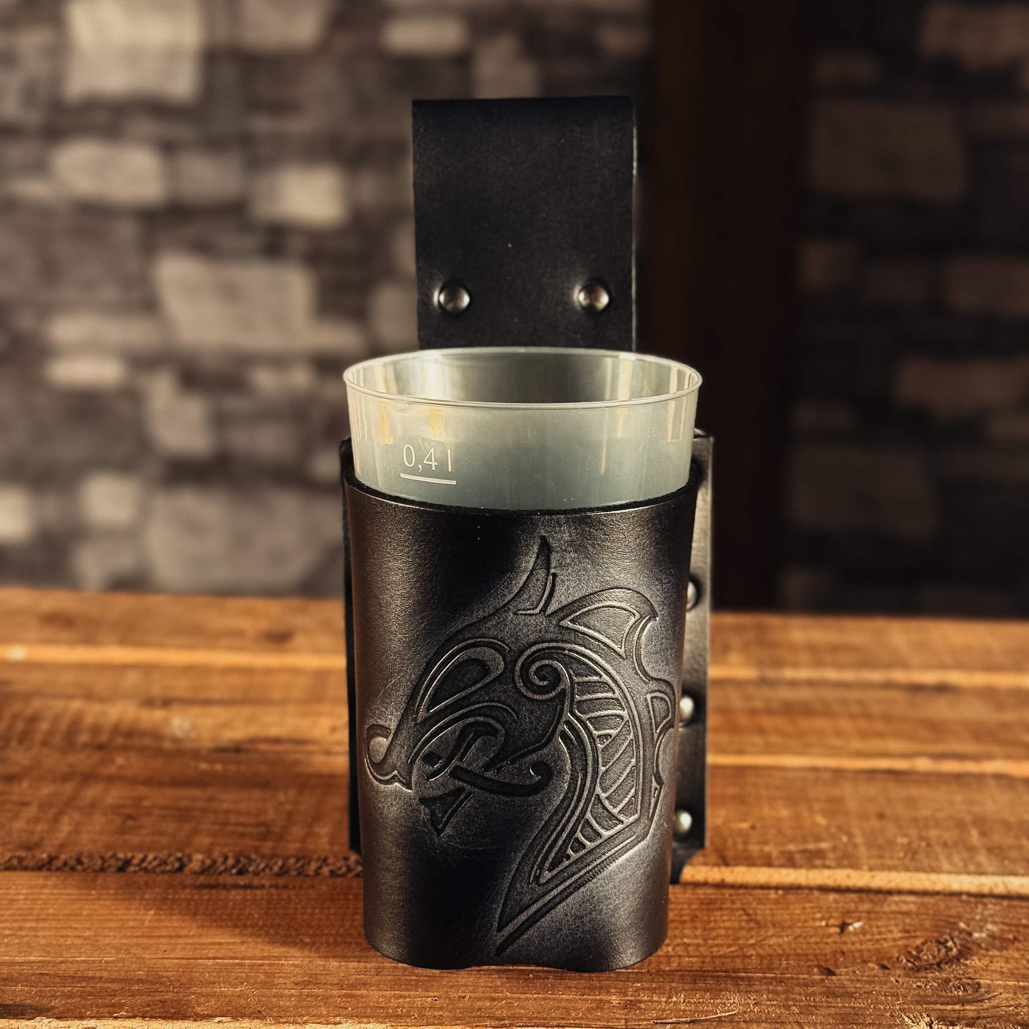 BecherBoss Getränkehalter Drachenkopf schwarz