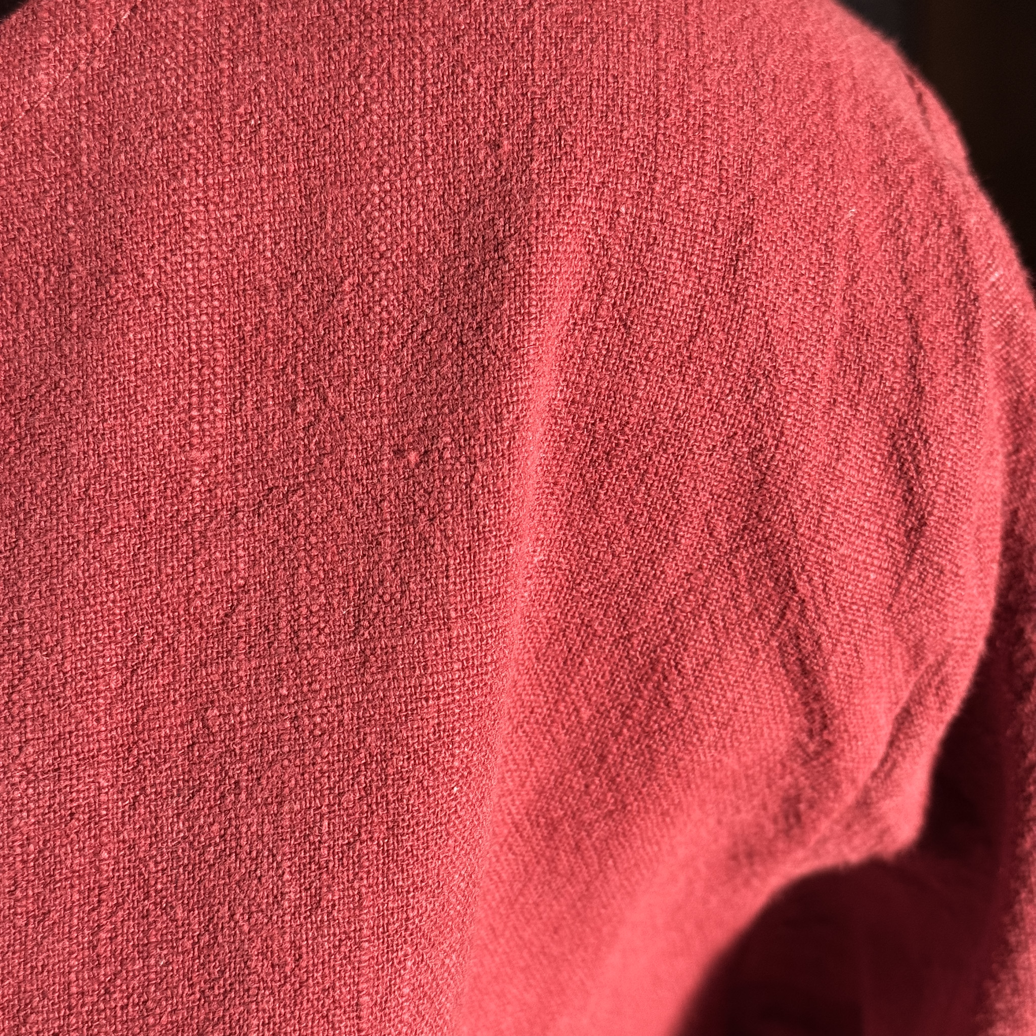 Mittelalterliche Leinenkleid Astrid weinrot