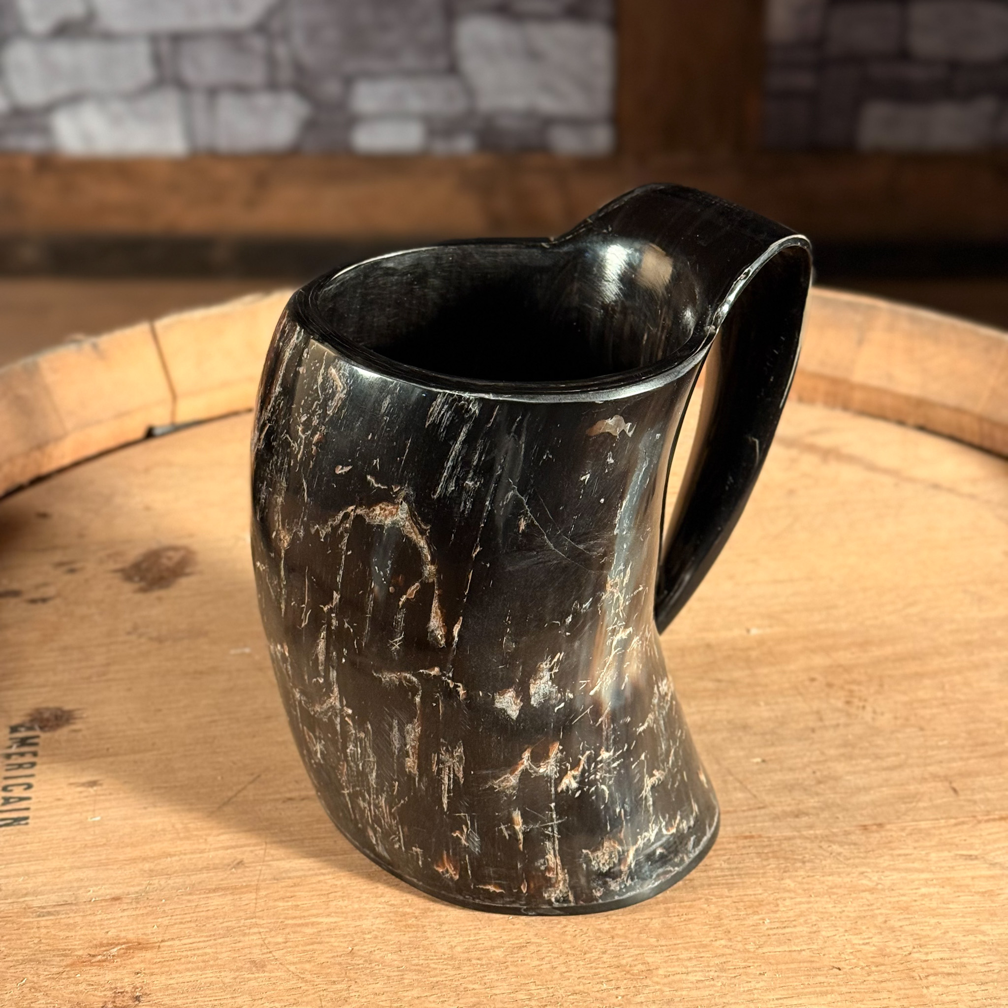 Mittelalterlicher Wikinger Hornkrug 1000ml