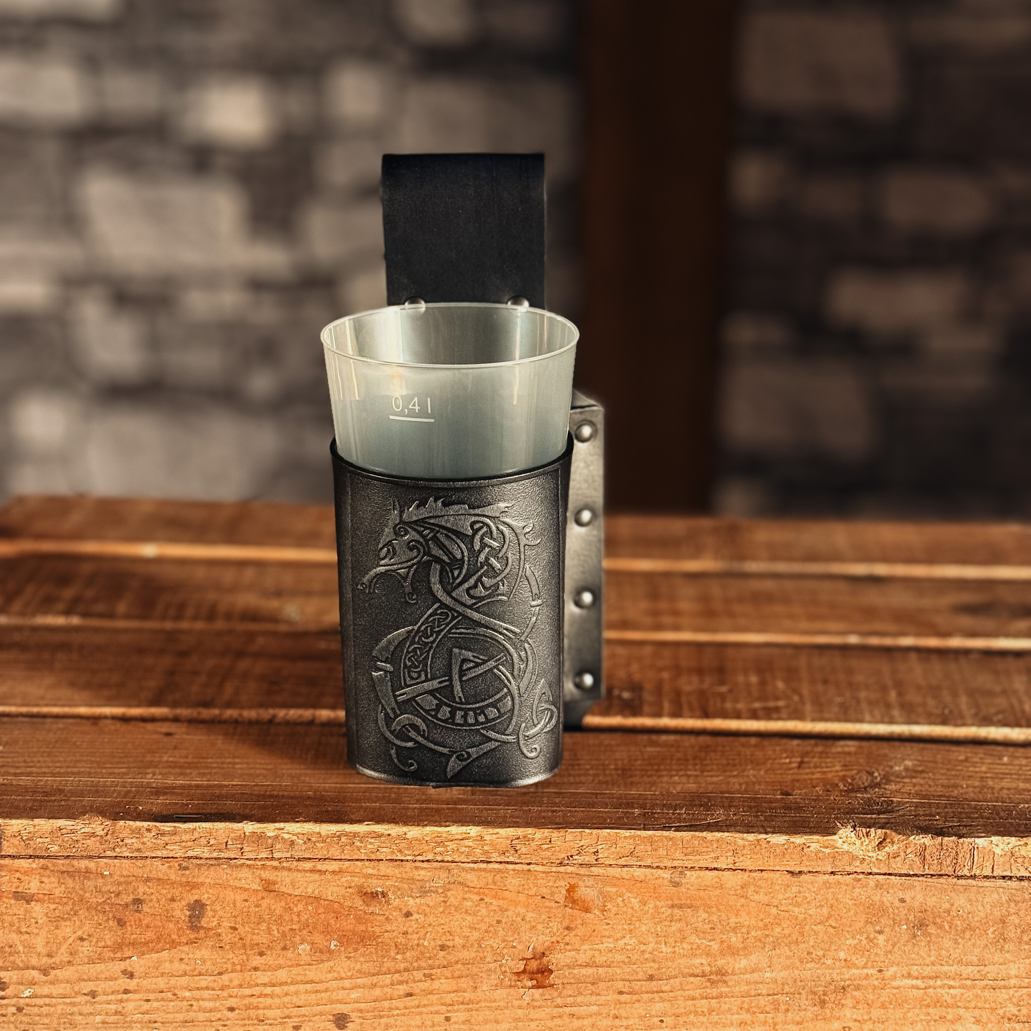 BecherBoss Getränkehalter Drache schwarz