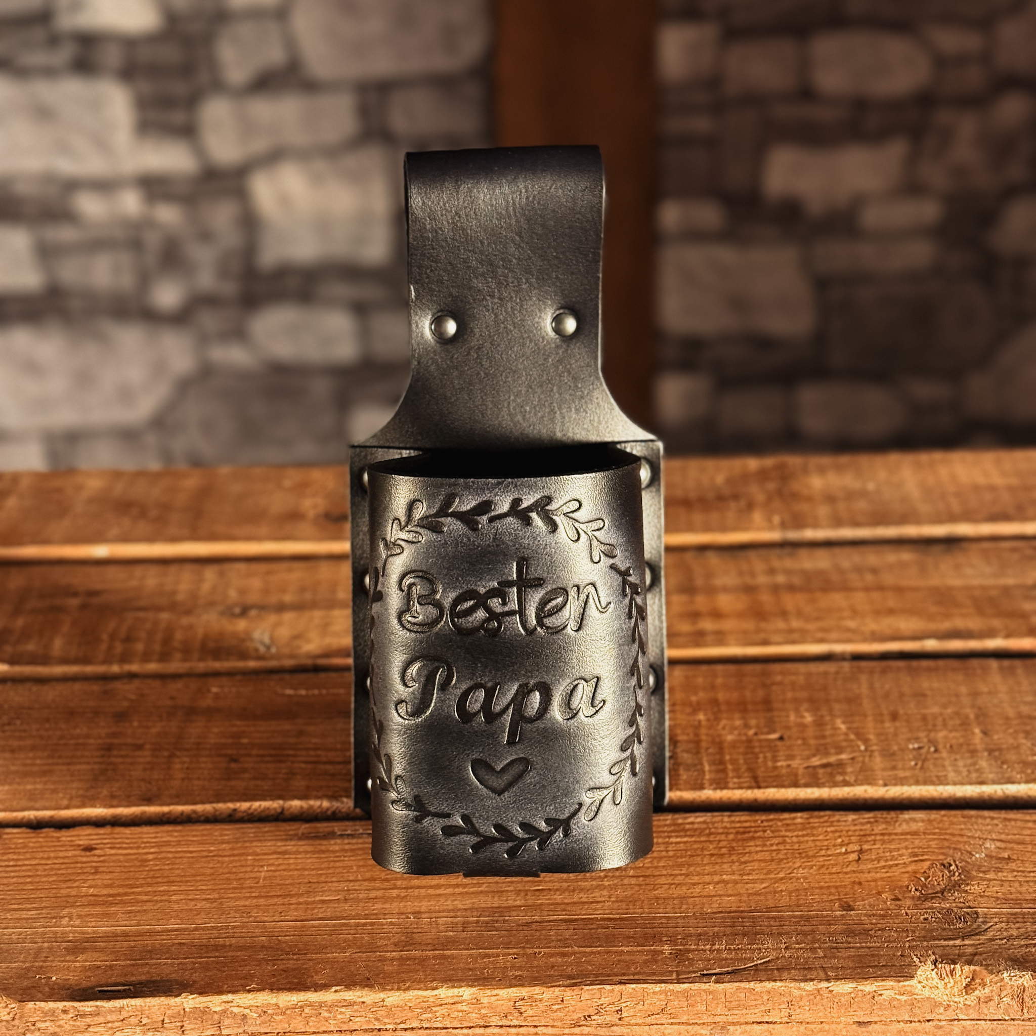 BecherBoss Getränkehalter Bester Papa schwarz