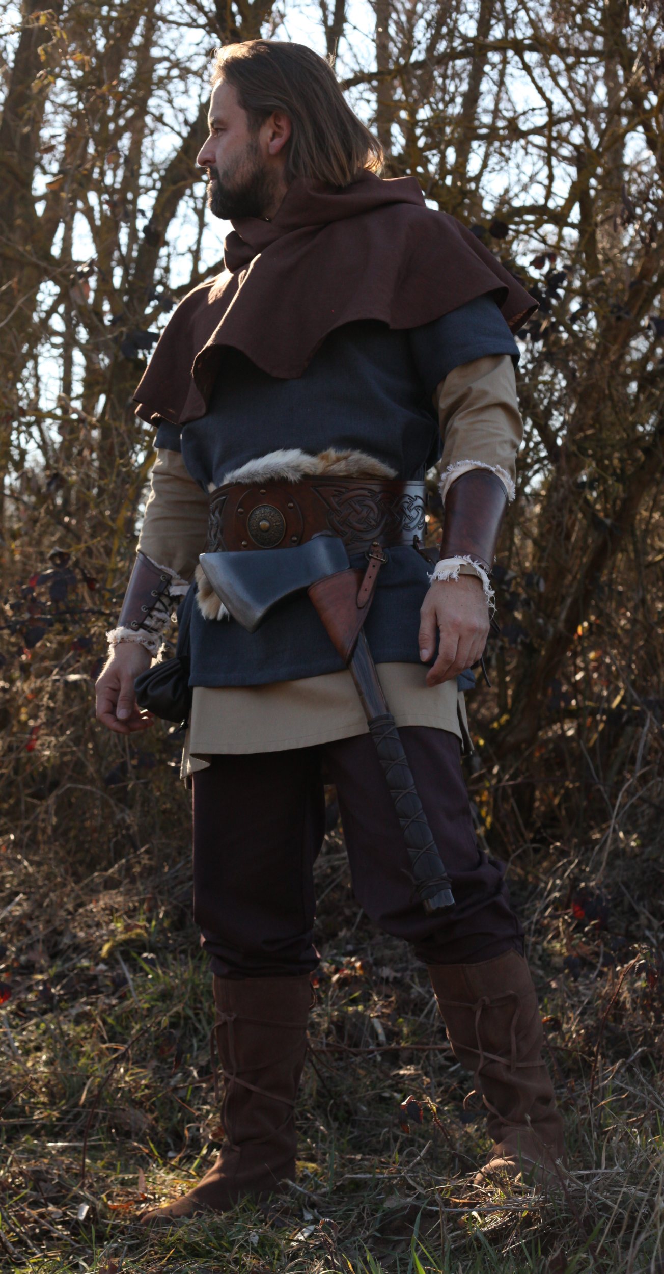 Kurzarmtunika Aegir Grau