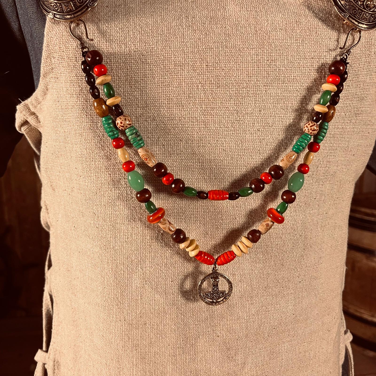 Fibelkette Wikinger mit Thorshammer