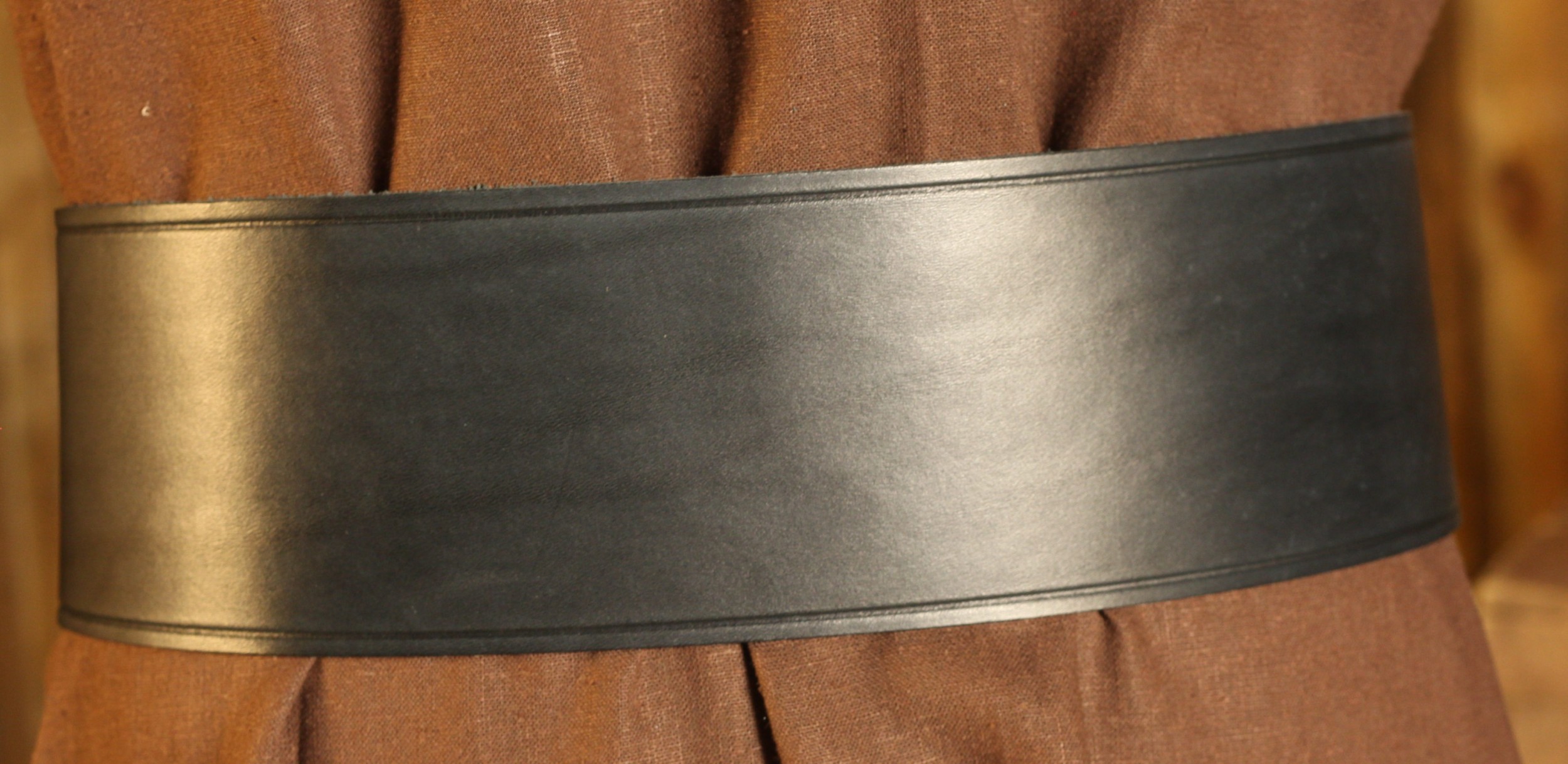 Breitgürtel aus Leder, 10cm