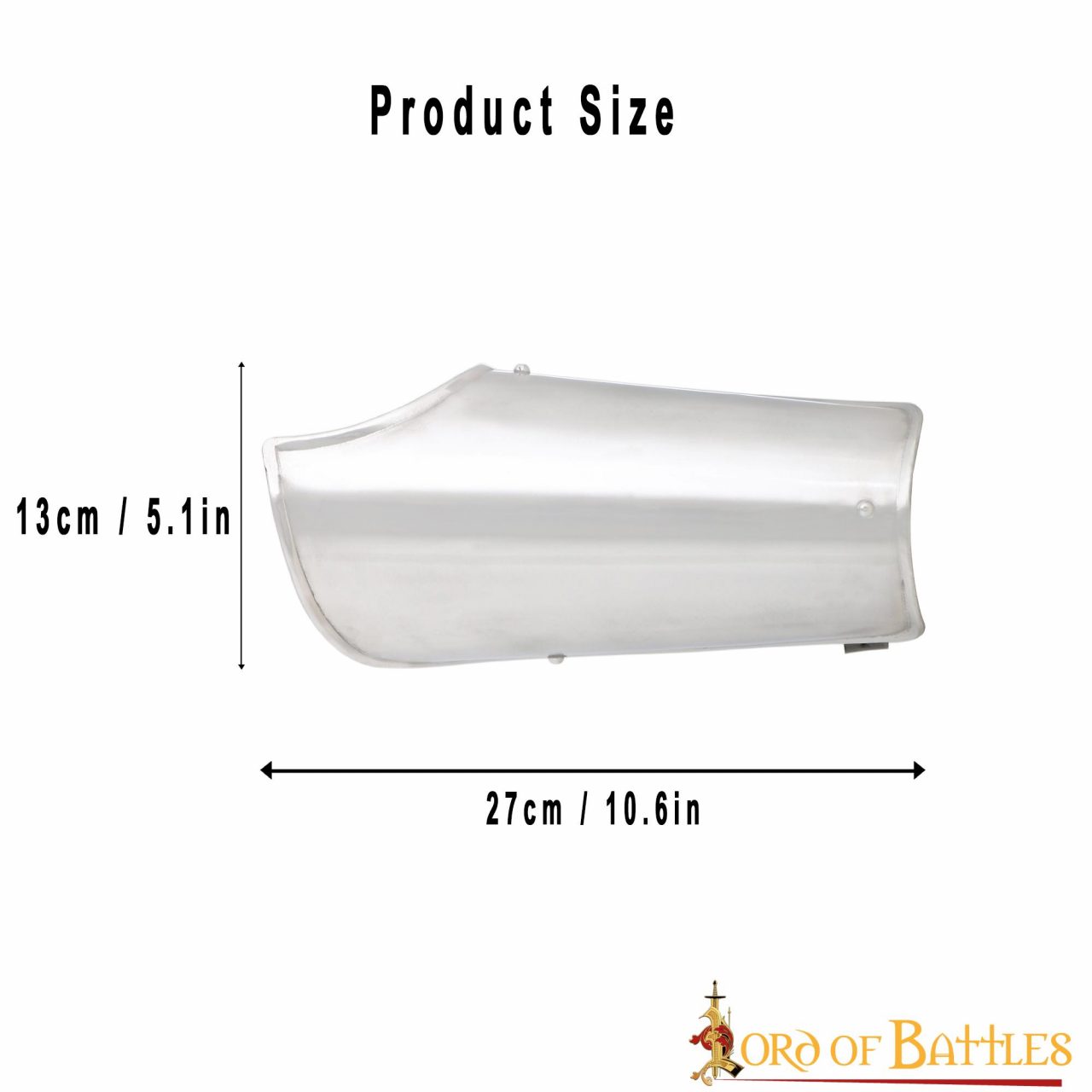 Mittelalterliche Stahl Armschienen, 1mm
