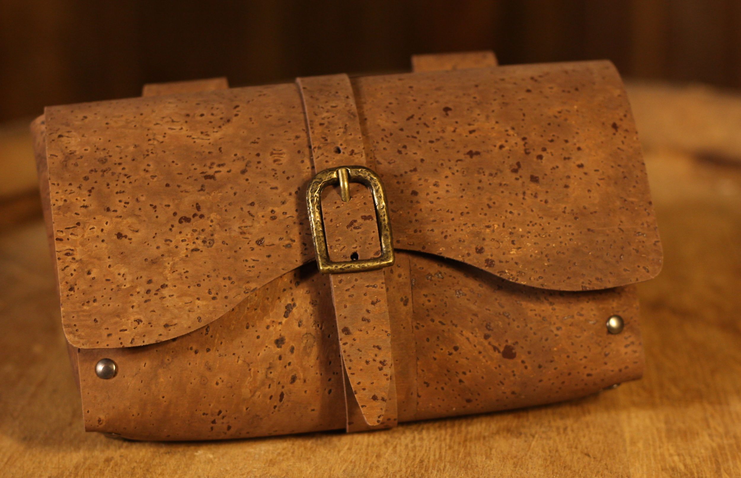 Braune mittelalterliche Tasche (vegan)