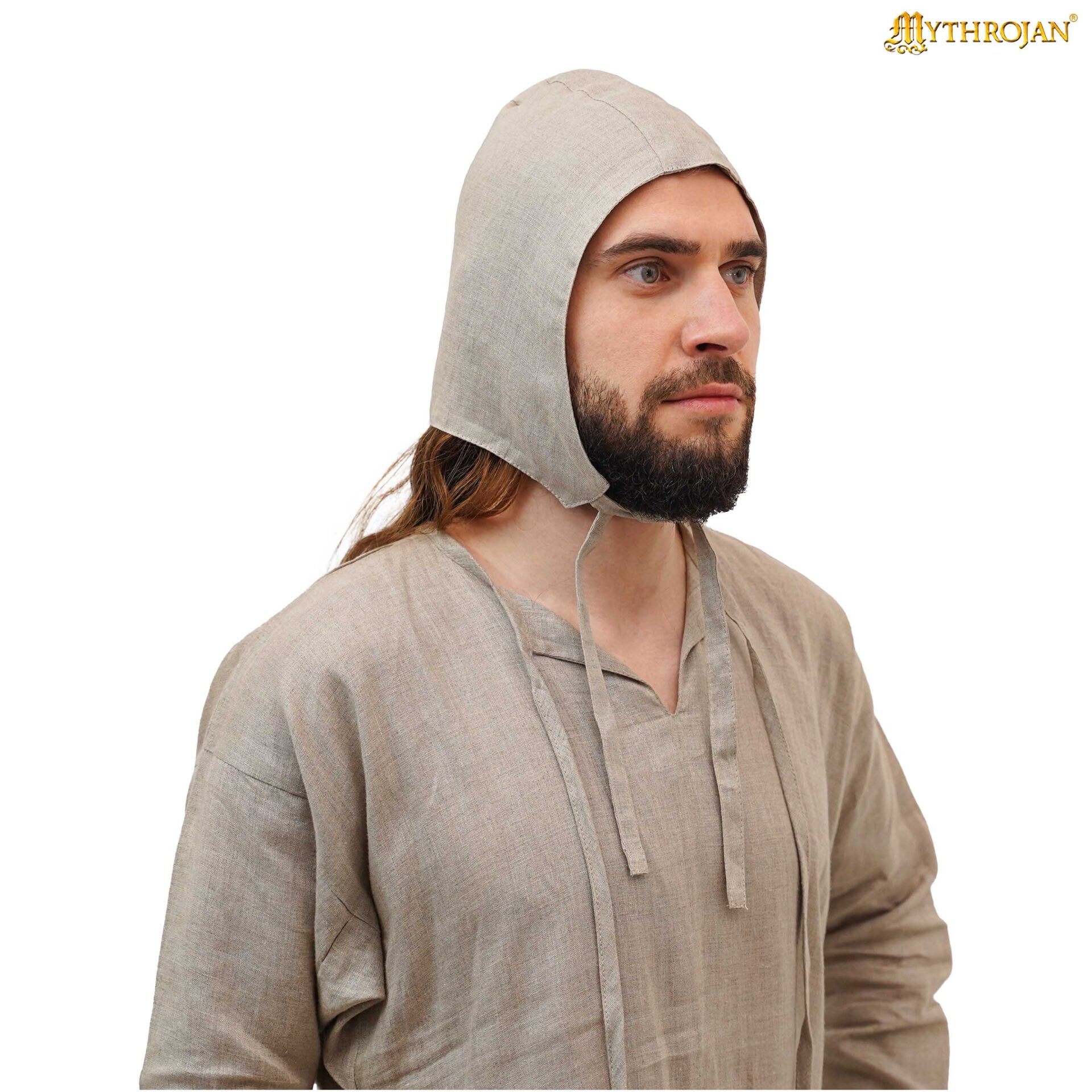 Leinen Bundhaube, Naturfarben