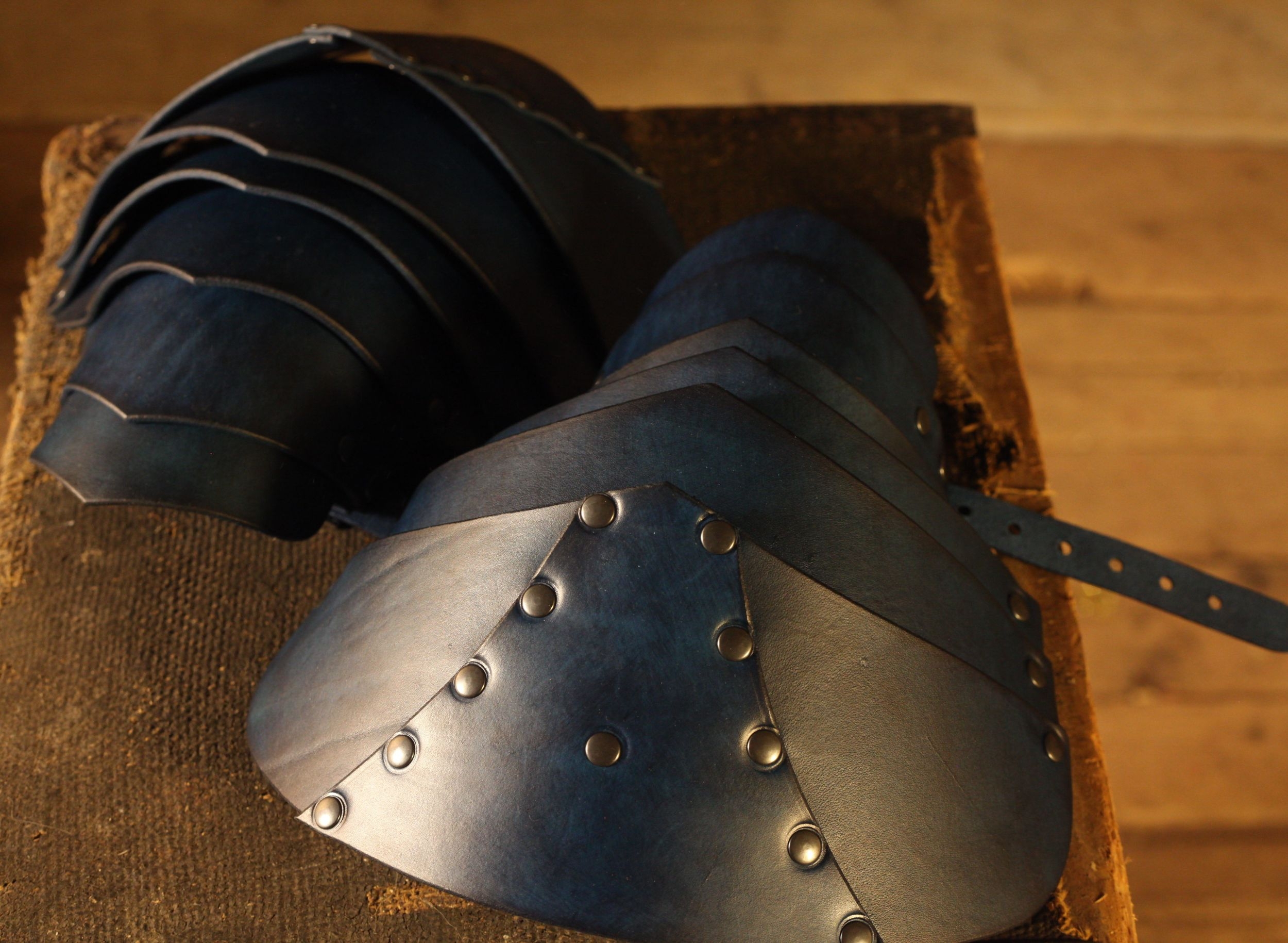 LARP Lederschulterrüstung Söldner